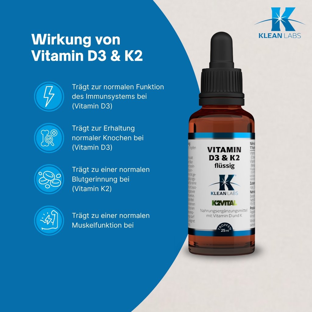 Klean Labs Vitamin D3 & K2 Liquid