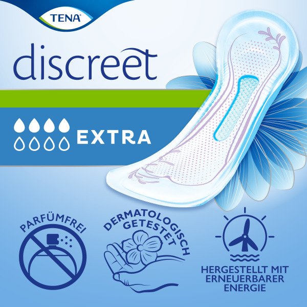 TENA LADY Discreet Inkontinenz Einlagen extra