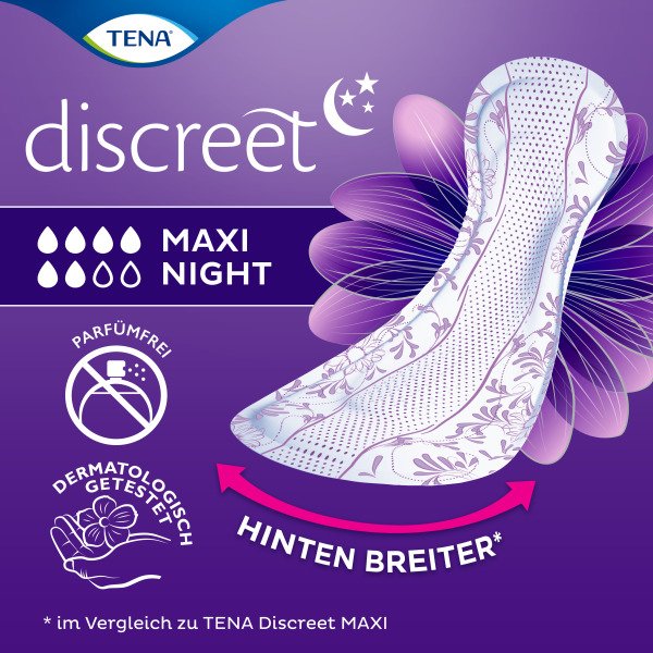 TENA LADY Discreet Inkontinenz Einlagen maxi night