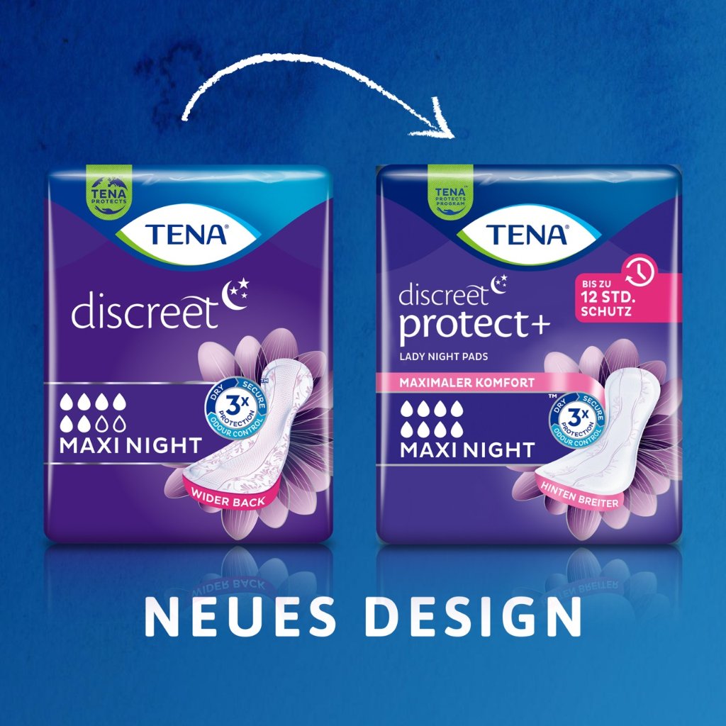 TENA LADY Discreet Inkontinenz Einlagen maxi night