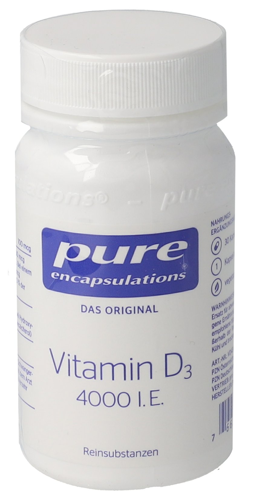 PURE ENCAPSULATIONS Vitamin D3 4000 I.E. Kapseln