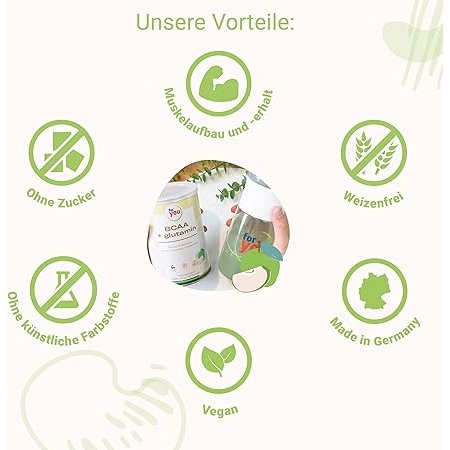 FOR YOU BCAA+glutamin Energy & Recovery Apfel Plv.