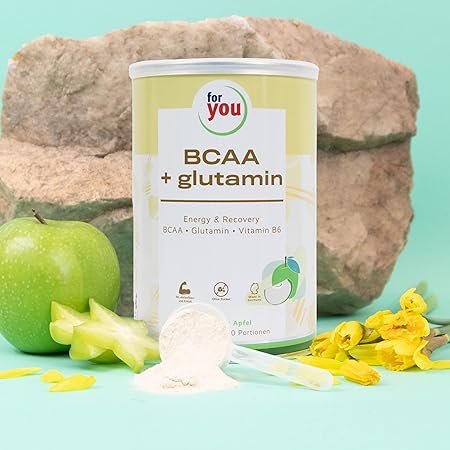 FOR YOU BCAA+glutamin Energy & Recovery Apfel Plv.