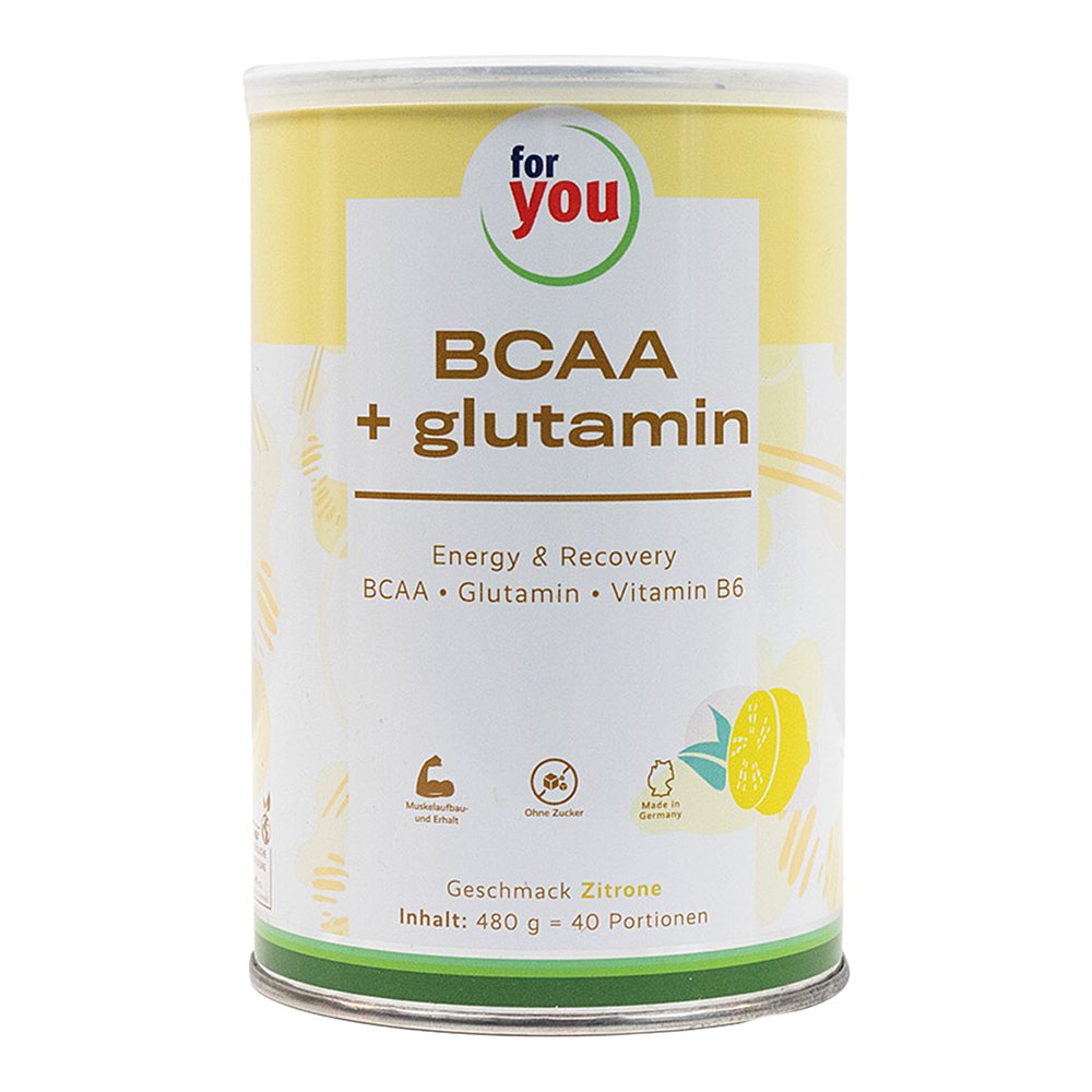 FOR YOU BCAA+glutamin Energy & Recovery Zitrone