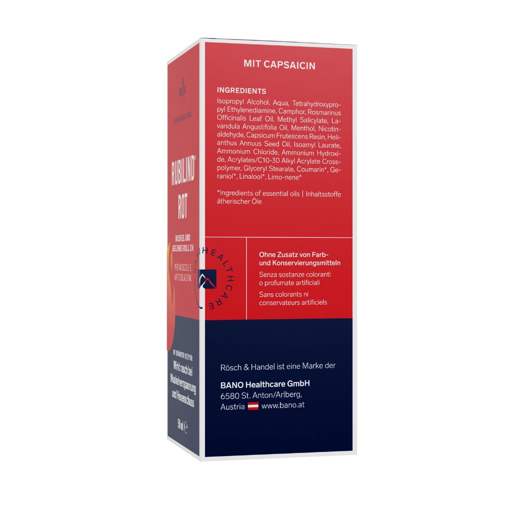 RUBILIND rot Muskel und Gelenks Roll-on