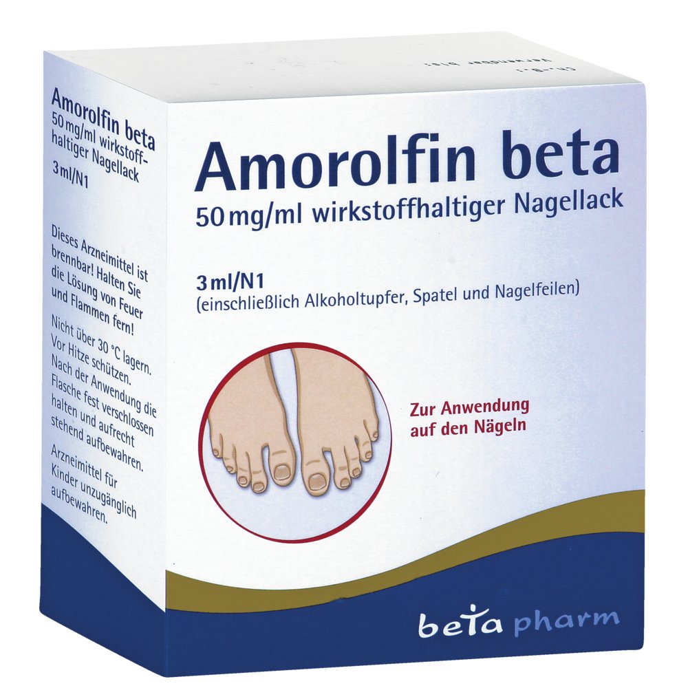 AMOROLFIN beta 50 mg/ml wirkstoffhalt.Nagellack