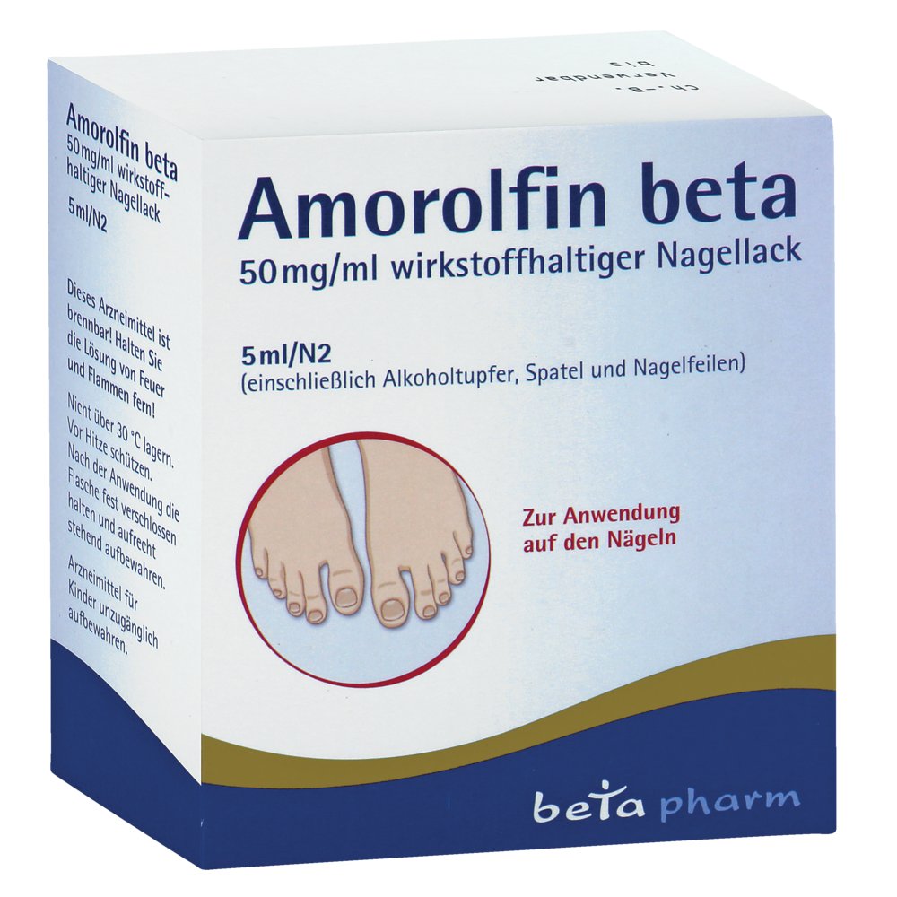 AMOROLFIN beta 50 mg/ml wirkstoffhalt.Nagellack