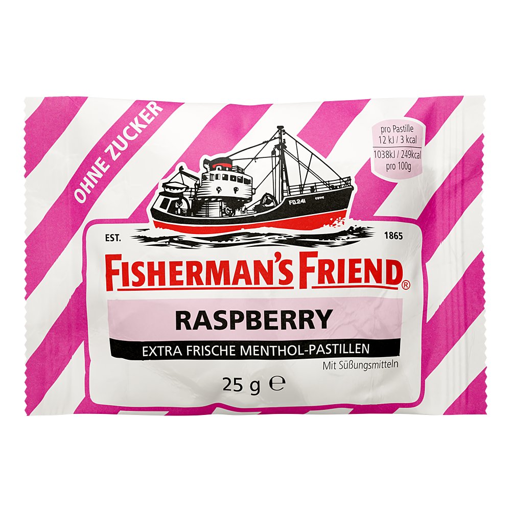 FISHERMANS FRIEND Raspberry ohne Zucker Pastillen