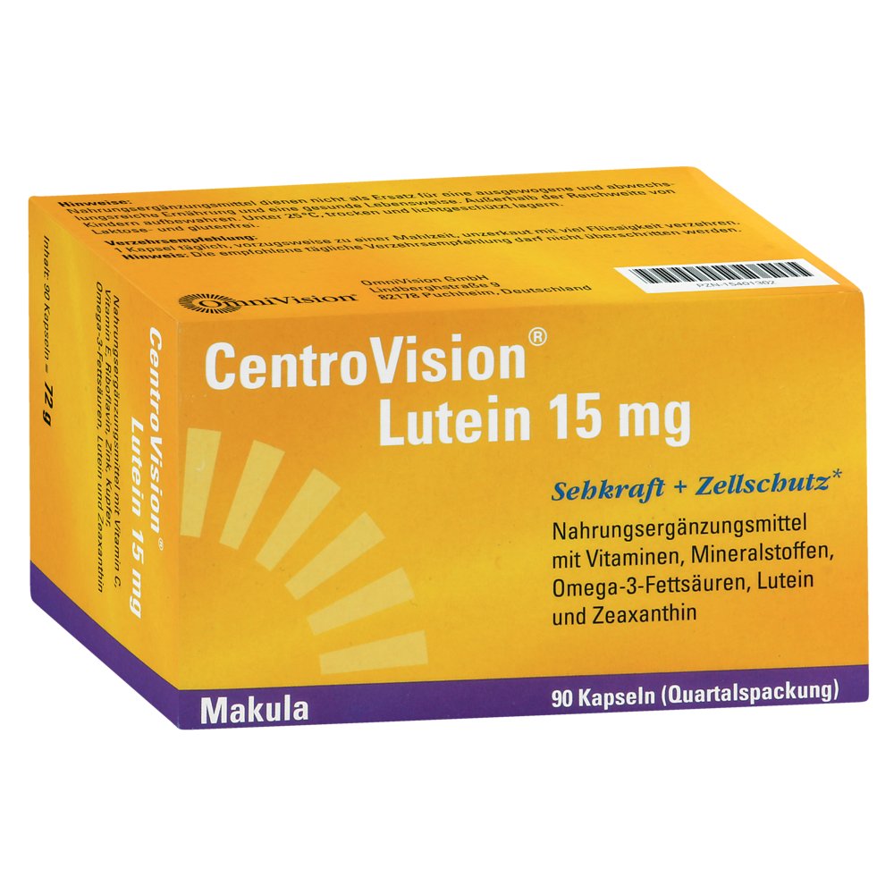 CENTROVISION Lutein 15 mg Kapseln