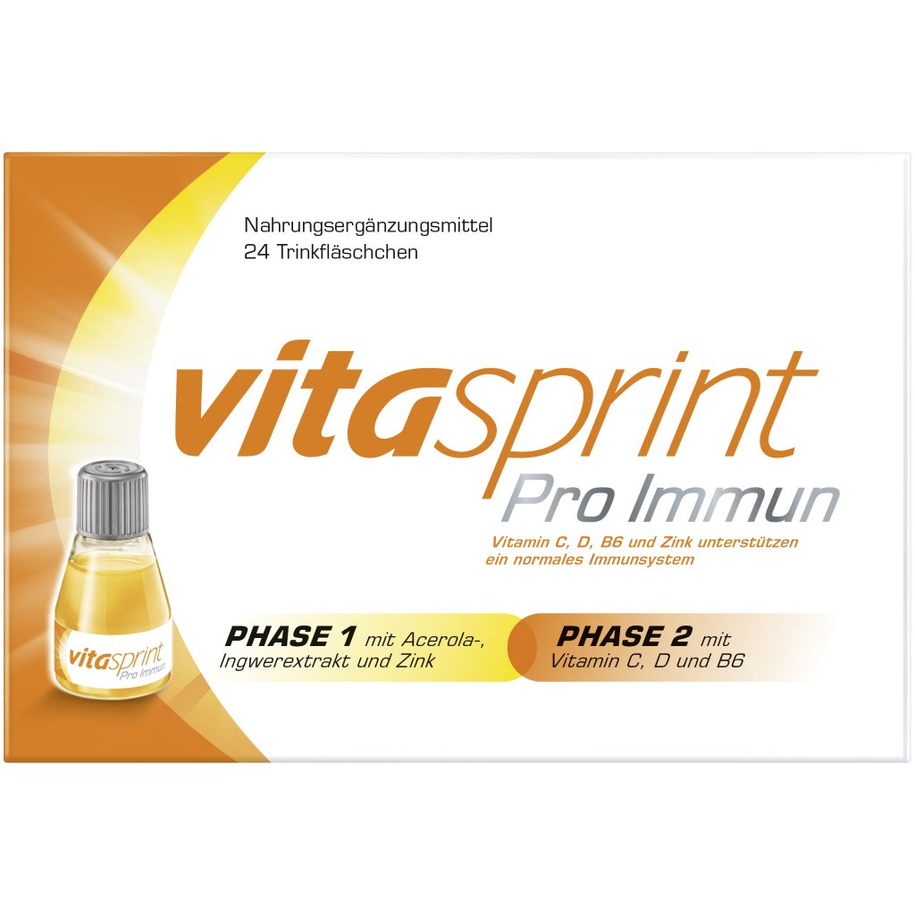 Vitasprint Pro Immun, Nahrungsergänzungsmittel mit Vitamin D, Vitamin C, 24 St.