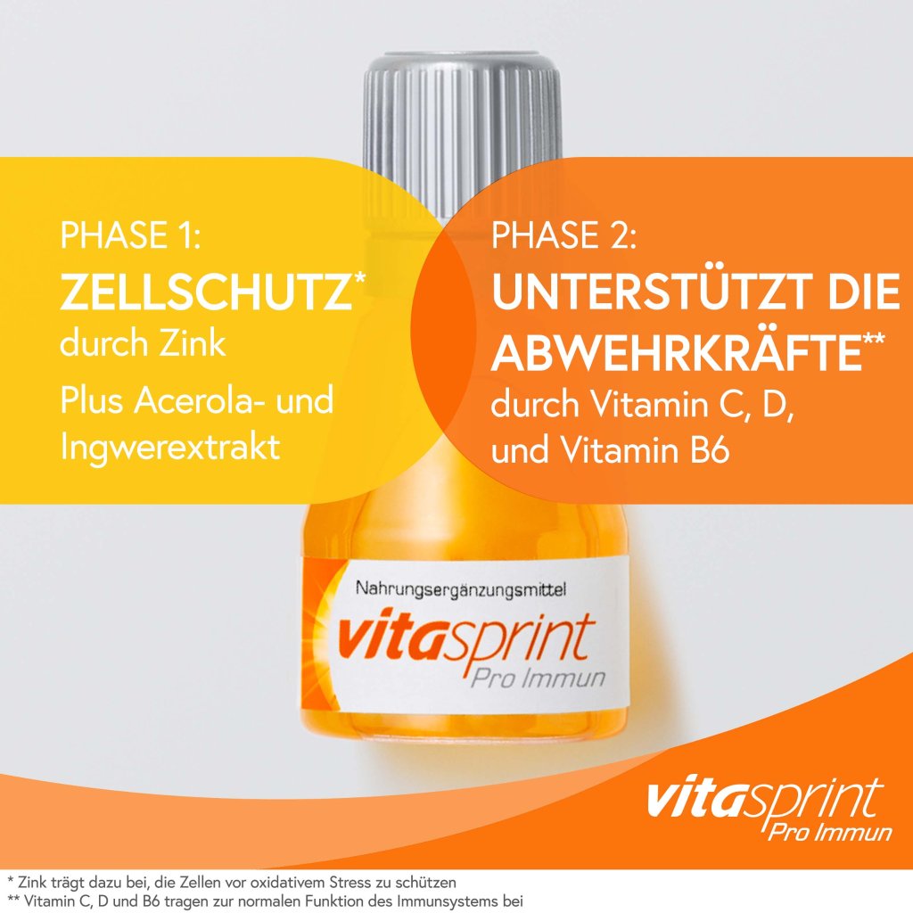 Vitasprint Pro Immun, Nahrungsergänzungsmittel mit Vitamin D, Vitamin C, 24 St.