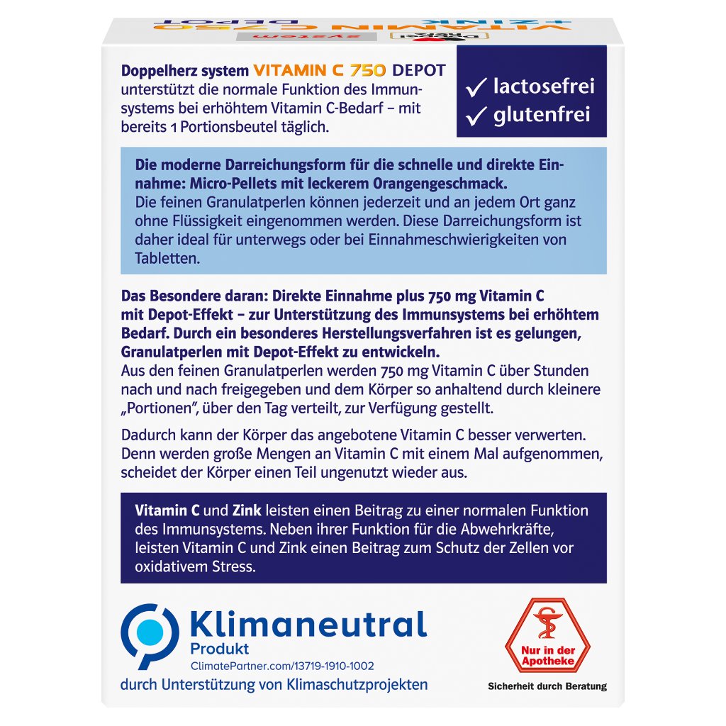Doppelherz system Vitamin C 750 DEPOT