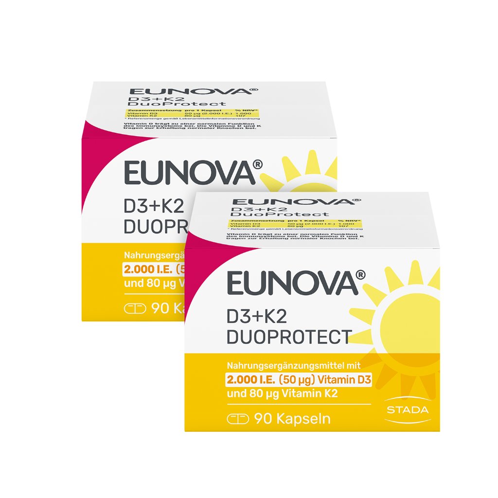 EUNOVA DuoProtect D3+K2 2000 I.E./80 μg Kaps.Kombi