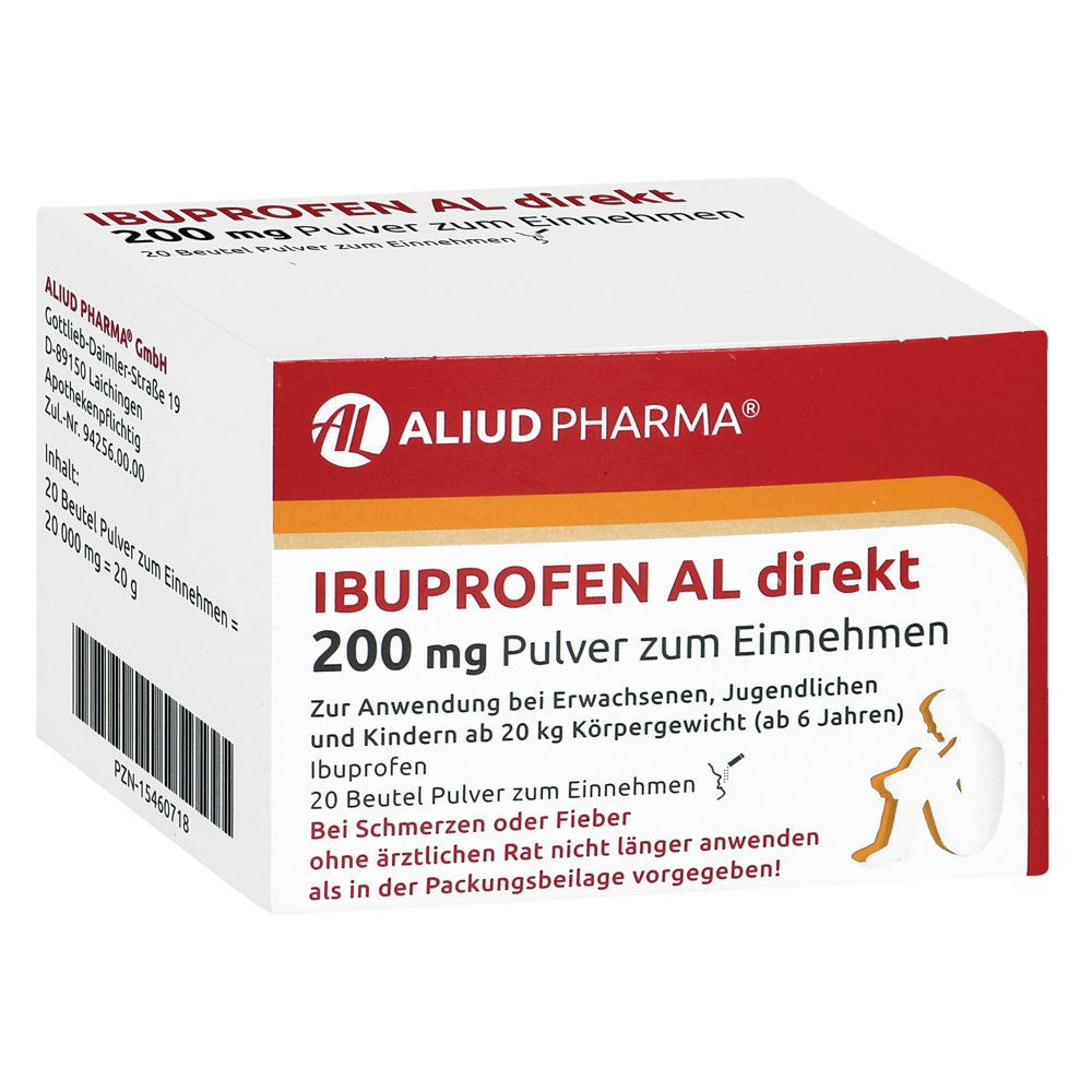 IBUPROFEN AL direkt 200 mg Pulver zum Einnehmen