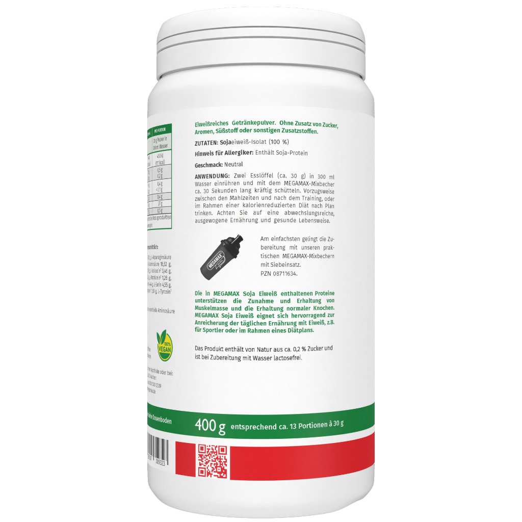 MEGAMAX Soja Eiweiß neutral Pulver