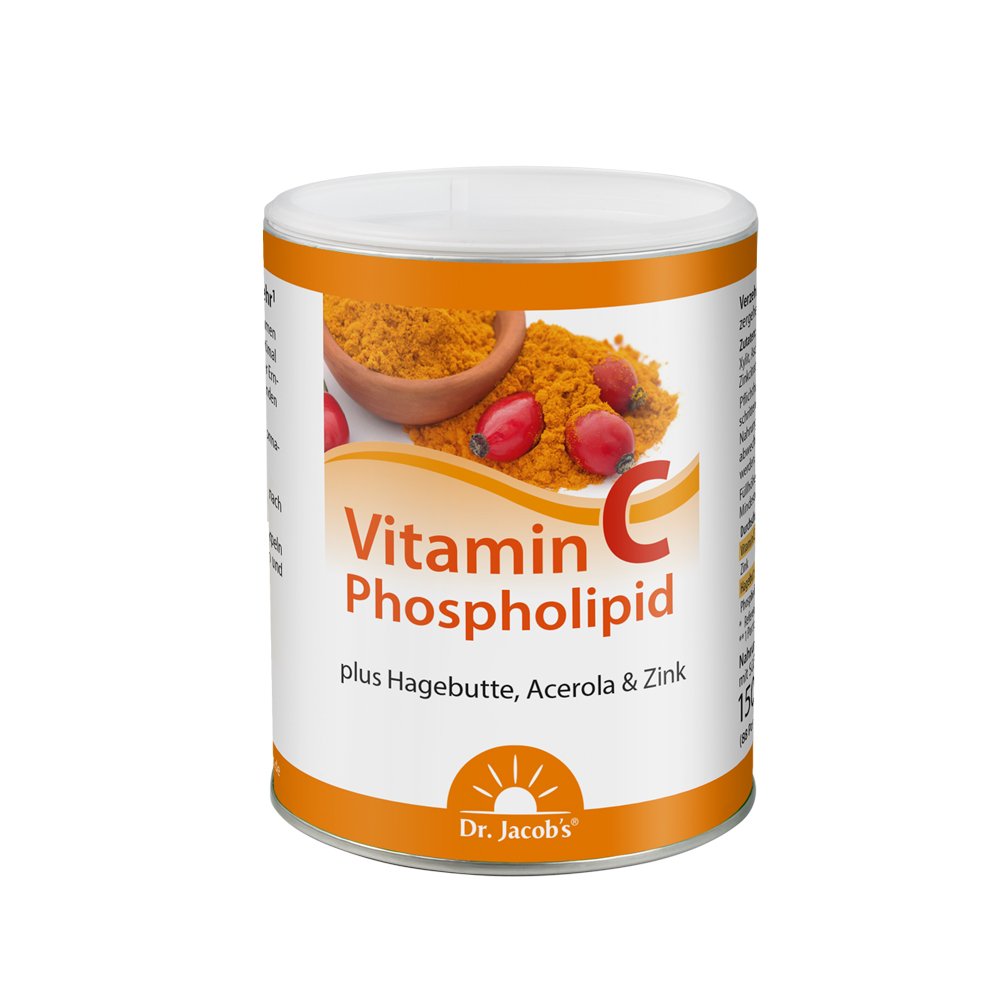 Dr. Jacob's Vitamin-C-Phospholipid Hagebutte Acerola Pulver