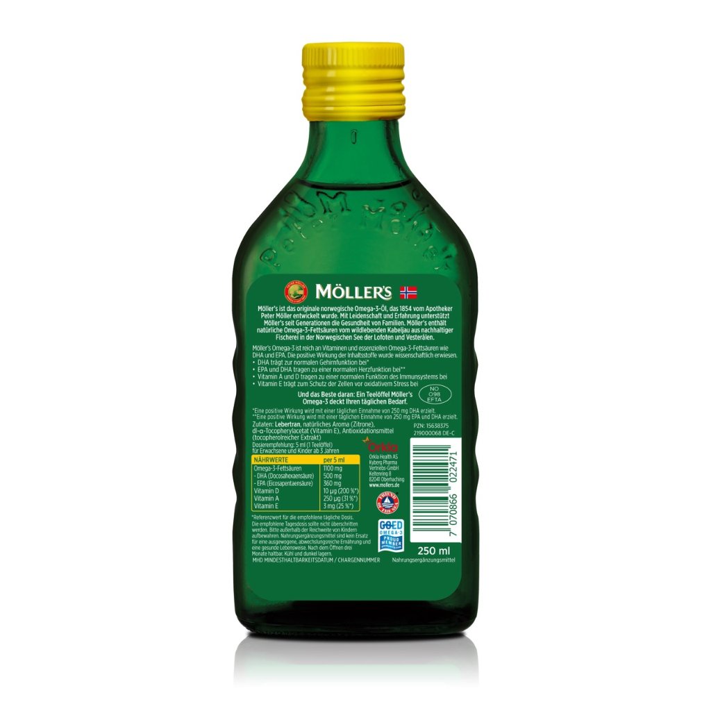 MÖLLER'S Omega-3 Zitronengeschmack Öl