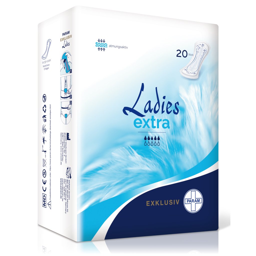 PARAM Ladies Exklusiv Extra, 35 x 12 cm, 20 Stück