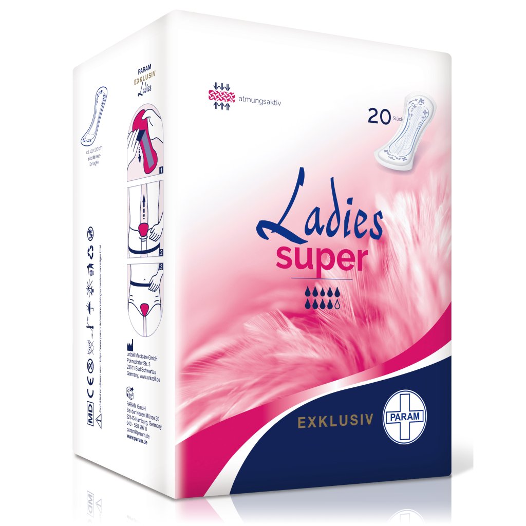 PARAM Ladies Exklusiv Super, 41 x 20 cm, 20 Stück