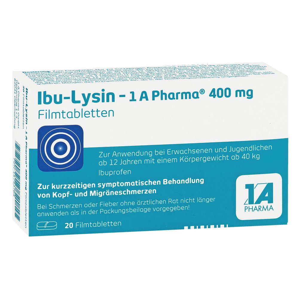 IBU-LYSIN 1A Pharma 400 mg Filmtabletten