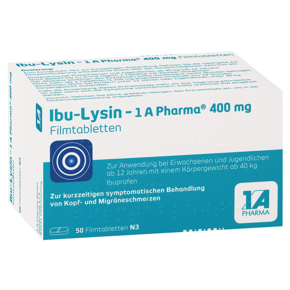 IBU-LYSIN 1A Pharma 400 mg Filmtabletten