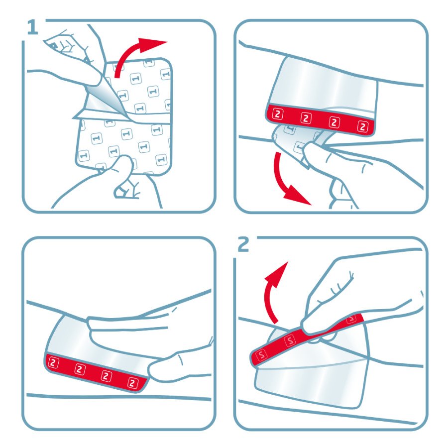 LEUKOMED T skin sensitive steril 5x7,2 cm