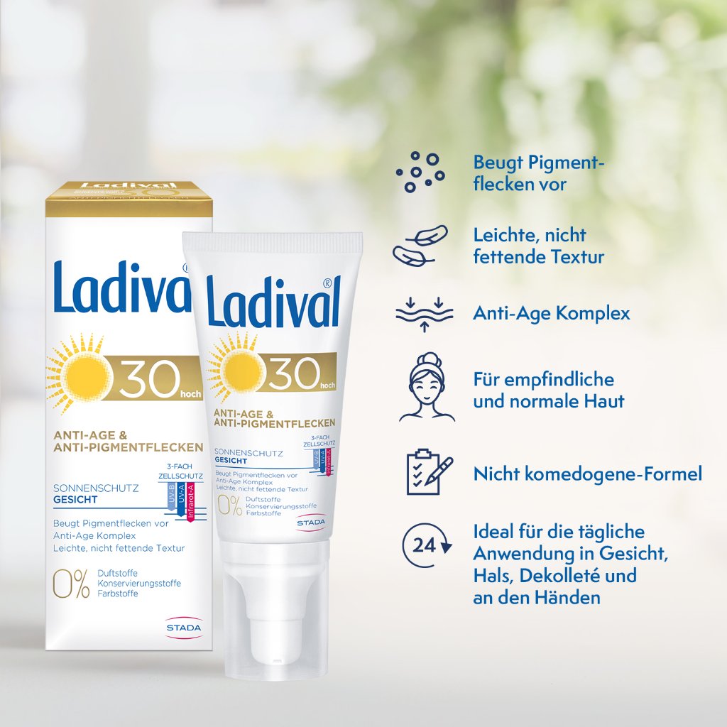 LADIVAL Sonnenschutz Gesicht Anti-Pigm.Cr.LSF 30