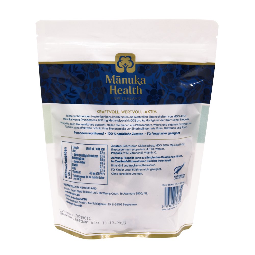MANUKA HEALTH MGO 400+ Lutschbonb.Propolis