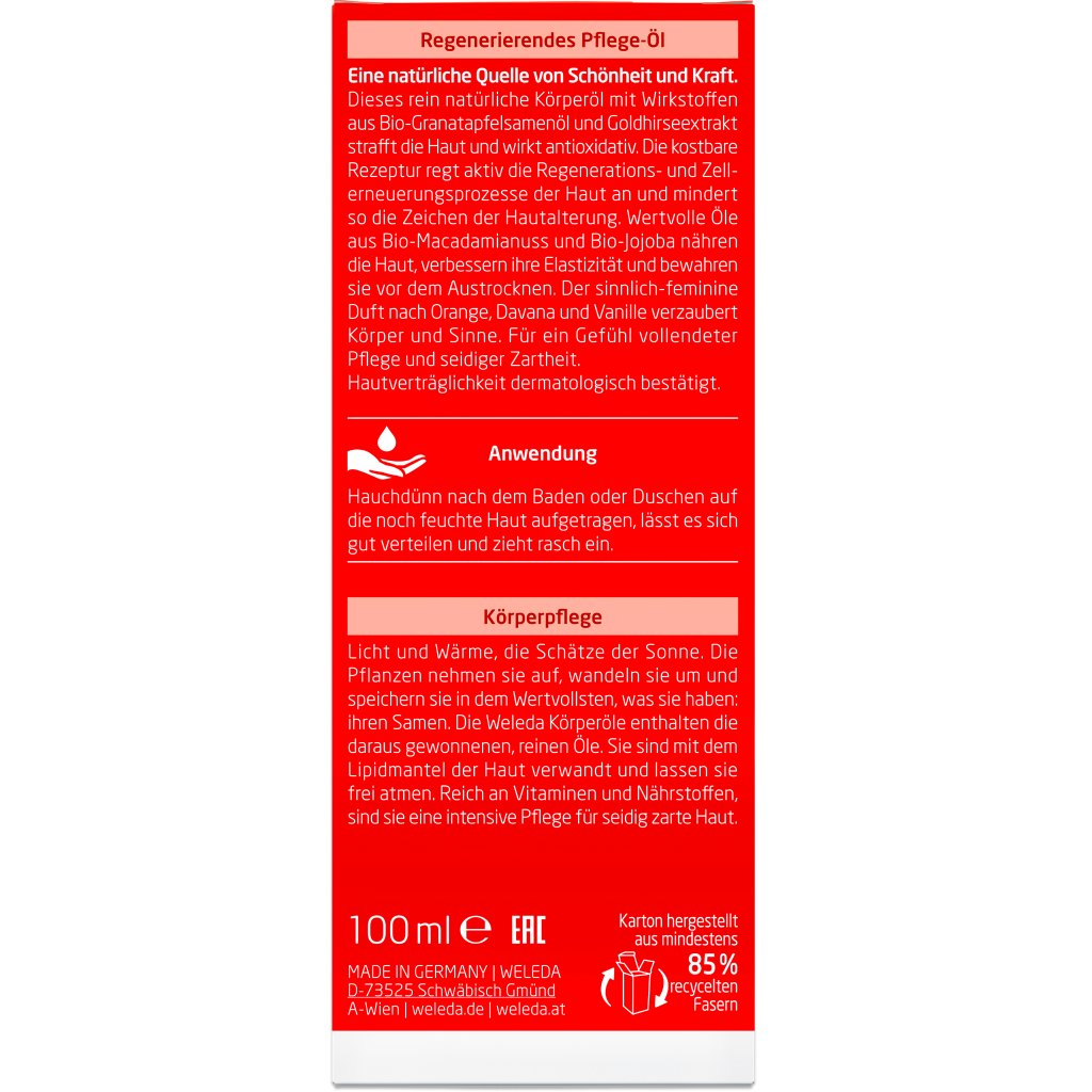WELEDA Granatapfel regenerierendes Pflege-Öl