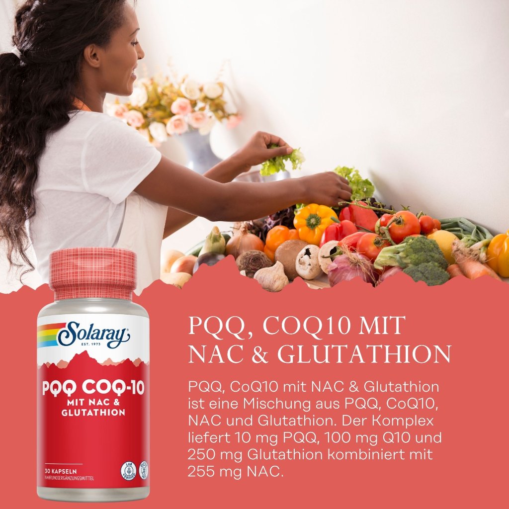 Solaray PQQ CoQ10 mit NAC & Glutathion