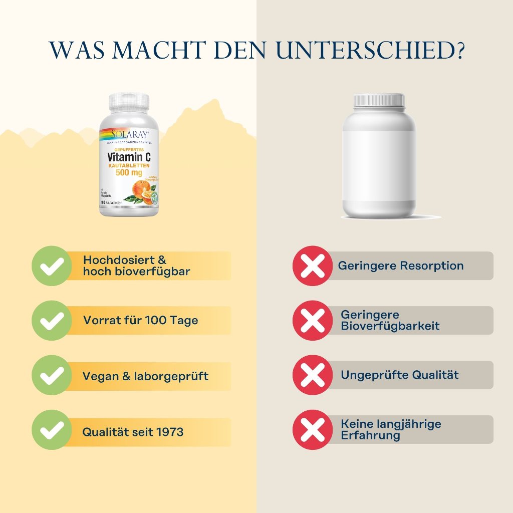 Solaray Vitamin C Kautabletten 500 mg Orange