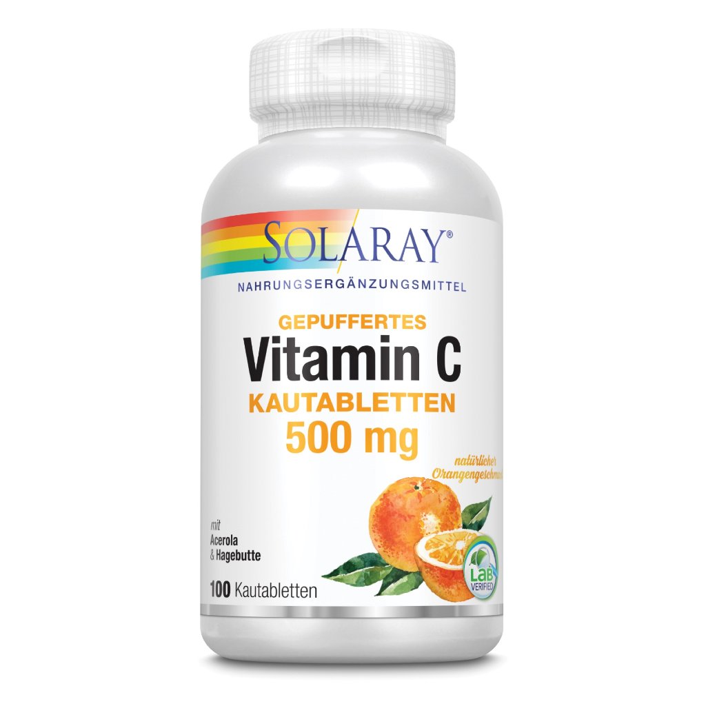 Solaray Vitamin C Kautabletten 500 mg Orange