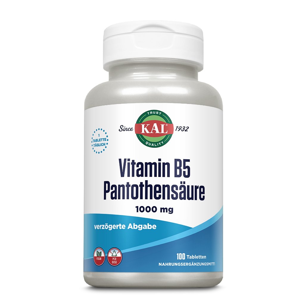 KAL Vitamin B5 1000 mg Pantothensäure