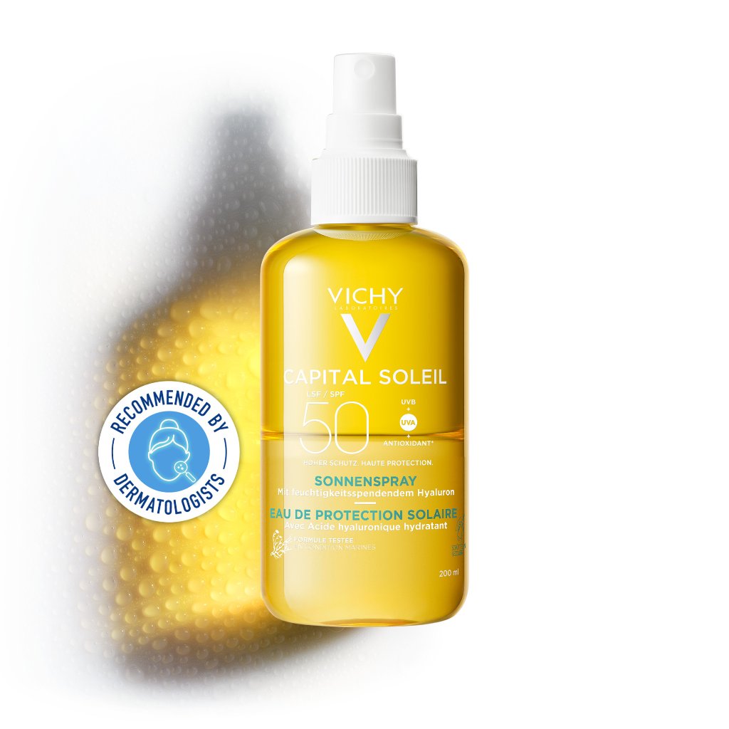 Vichy Capital Soleil Sonnenspray mit Hyaluron LSF 50