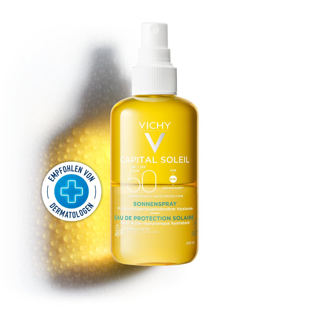 Vichy Capital Soleil Sonnenspray mit Hyaluron LSF 50
