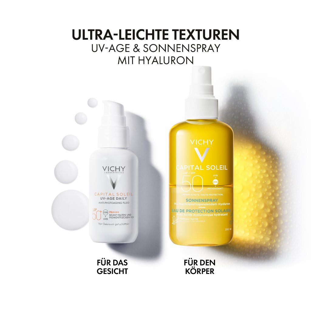 Vichy Capital Soleil Sonnenspray mit Hyaluron LSF 50