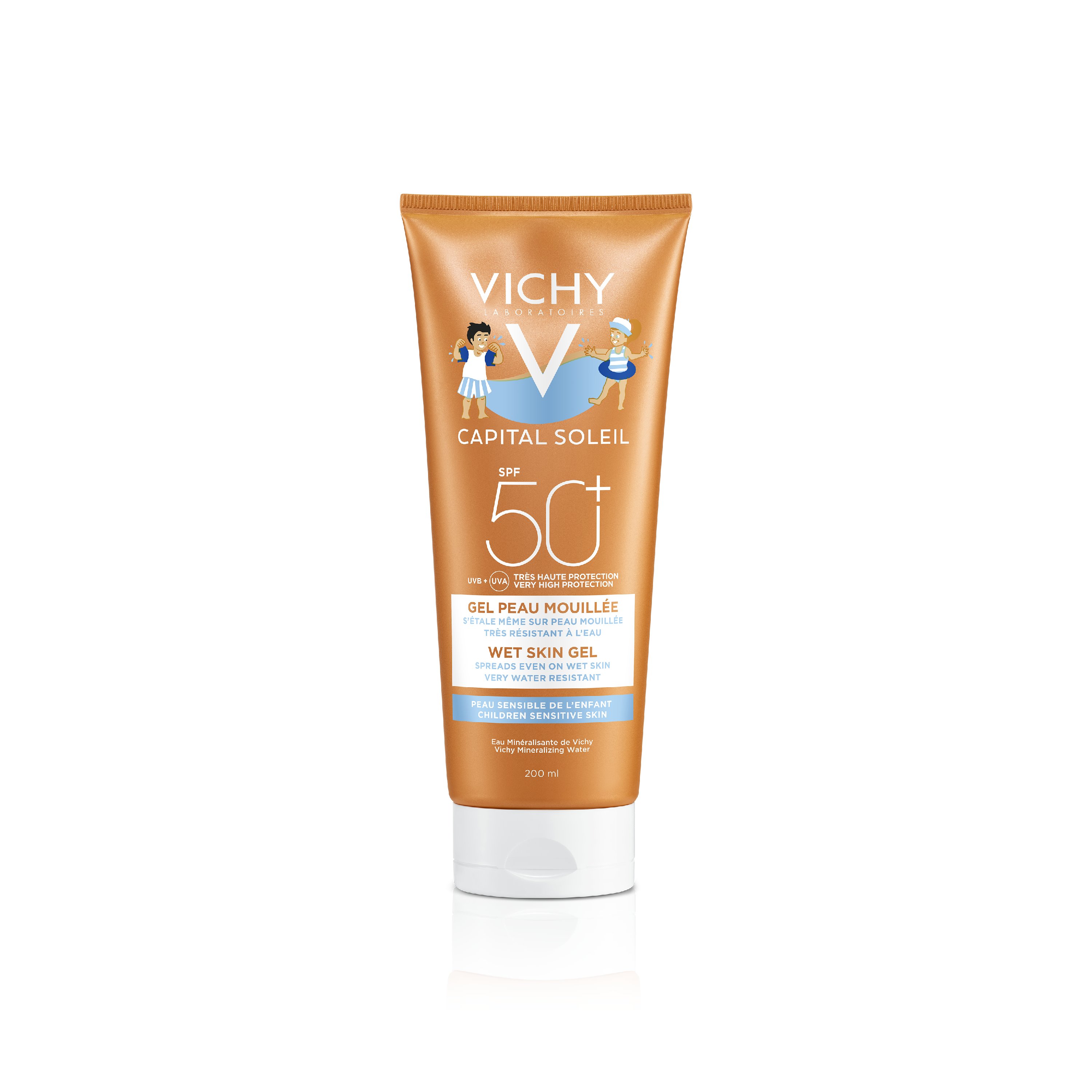 Vichy Capital Soleil WET Gel-Milch Kinder LSF 50+