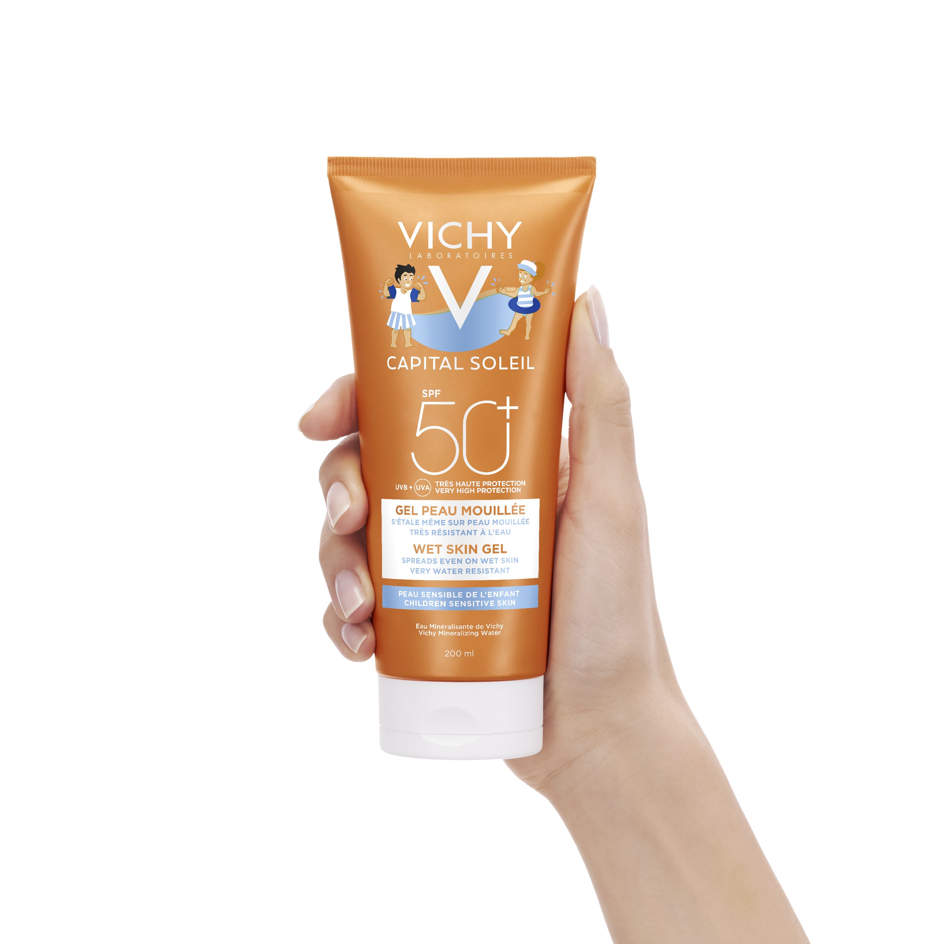 Vichy Capital Soleil WET Gel-Milch Kinder LSF 50+