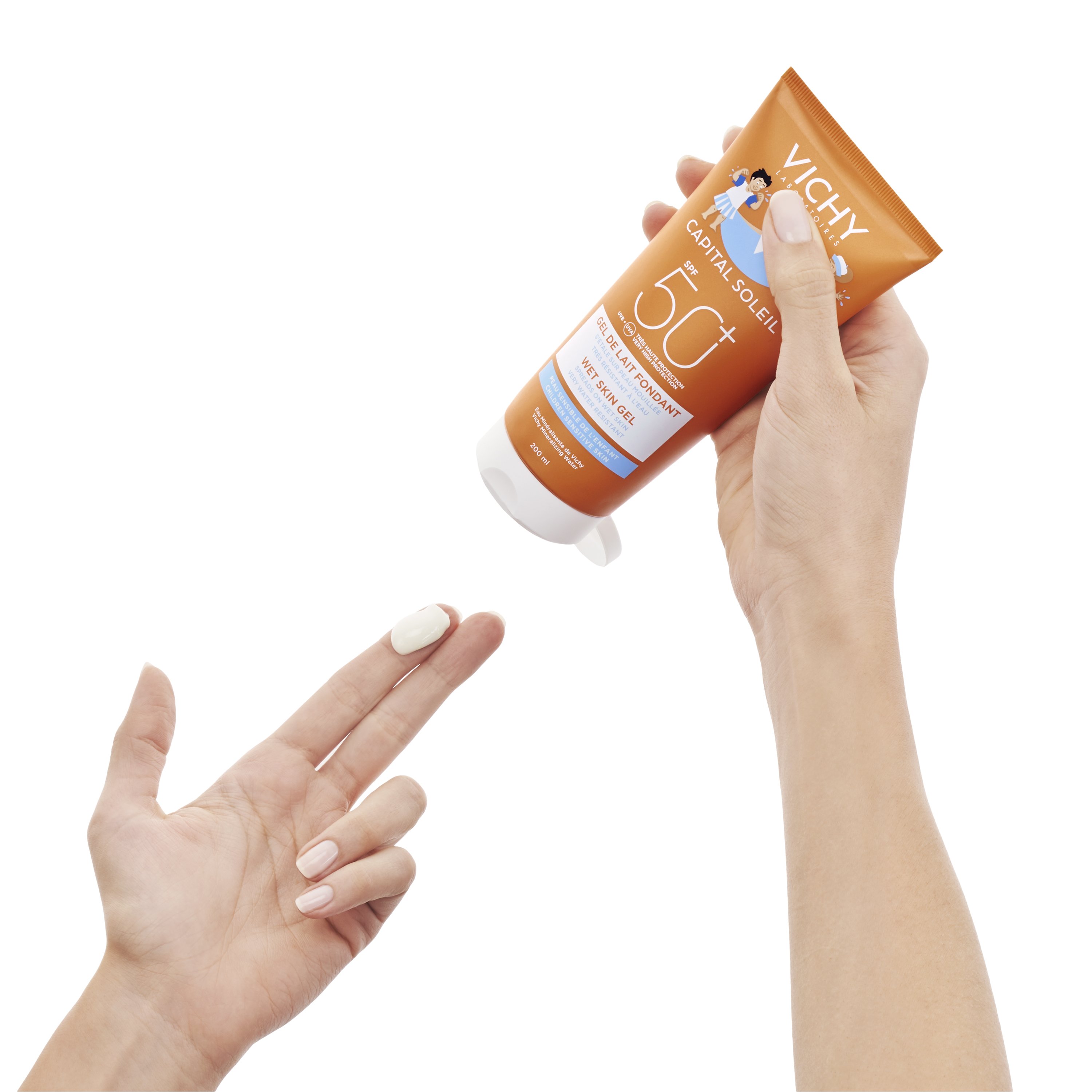 Vichy Capital Soleil WET Gel-Milch Kinder LSF 50+