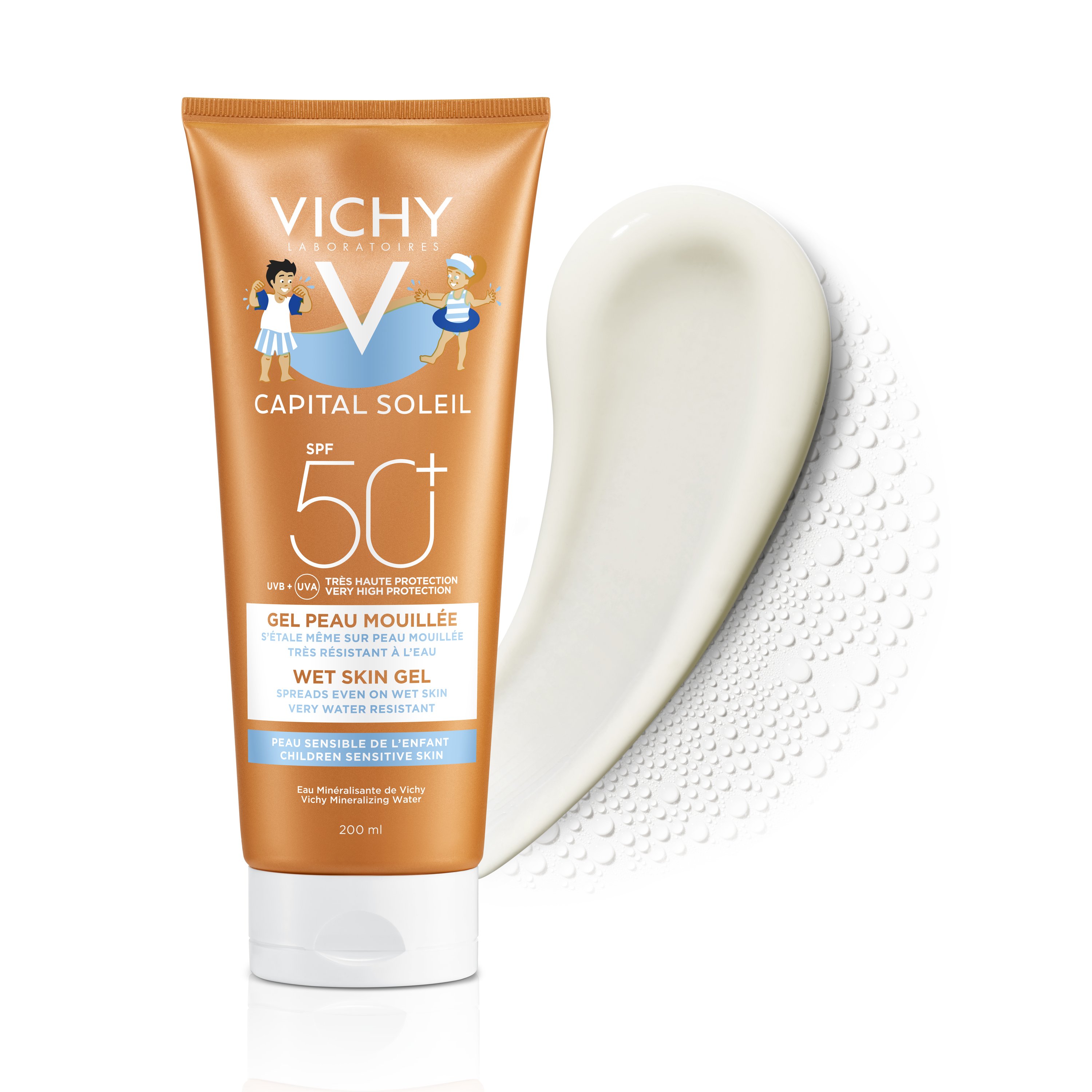 Vichy Capital Soleil WET Gel-Milch Kinder LSF 50+