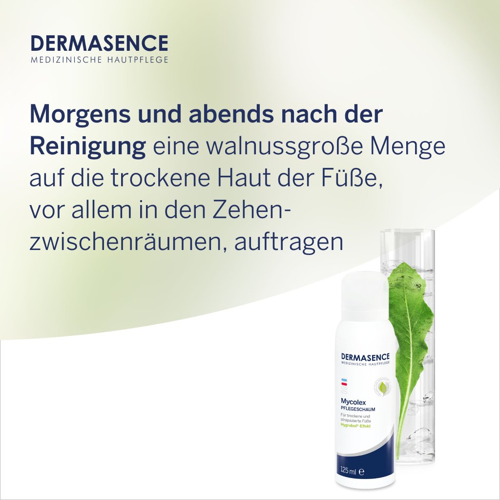DERMASENCE Mycolex Pflegeschaum, 125 ml