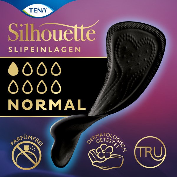 TENA SILHOUETTE Inkontinenz Slipeinlagen norm.noir