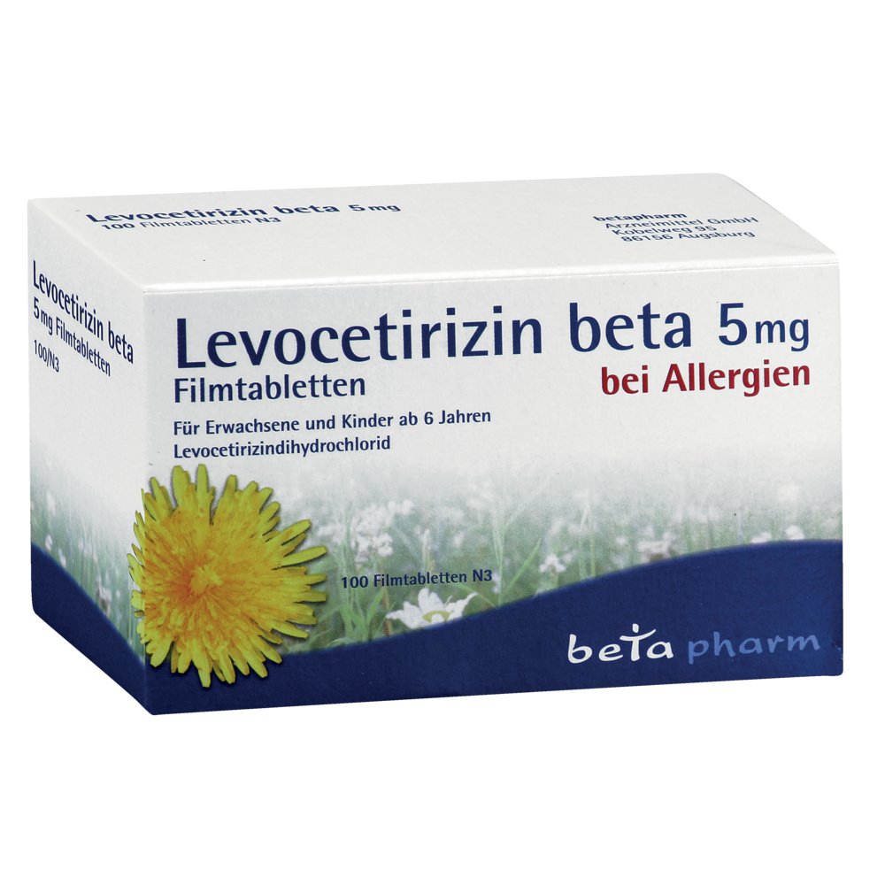 LEVOCETIRIZIN beta 5 mg Filmtabletten