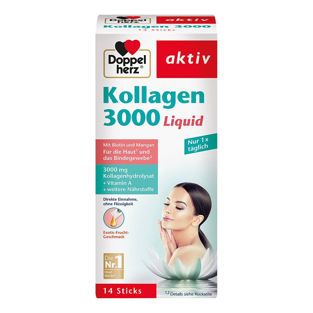 DOPPELHERZ Kollagen 3000 Liquid Sticks