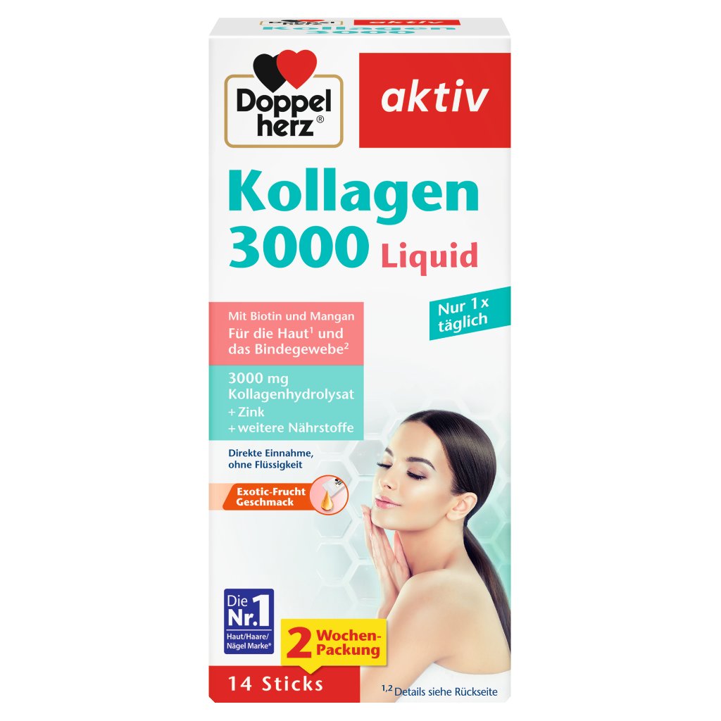 Doppelherz Kollagen 3000 Liquid Haut + Bindegewebe