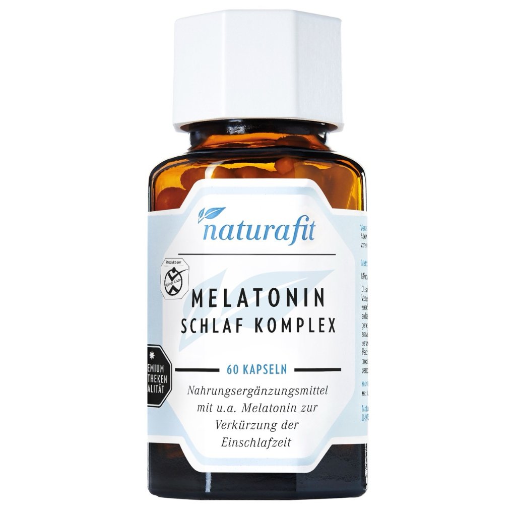 NATURAFIT Melatonin Schlaf Komplex Kapseln