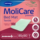MOLICARE Premium Bed Mat Textile 7 Tropfen 85x90cm