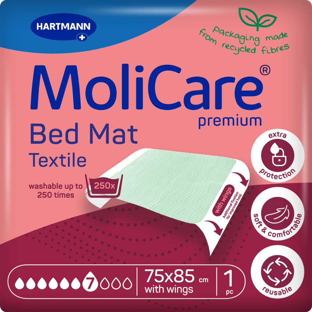 MOLICARE Premium Bed Mat Text.7 Tropfen mit Flügeln 75x185cm