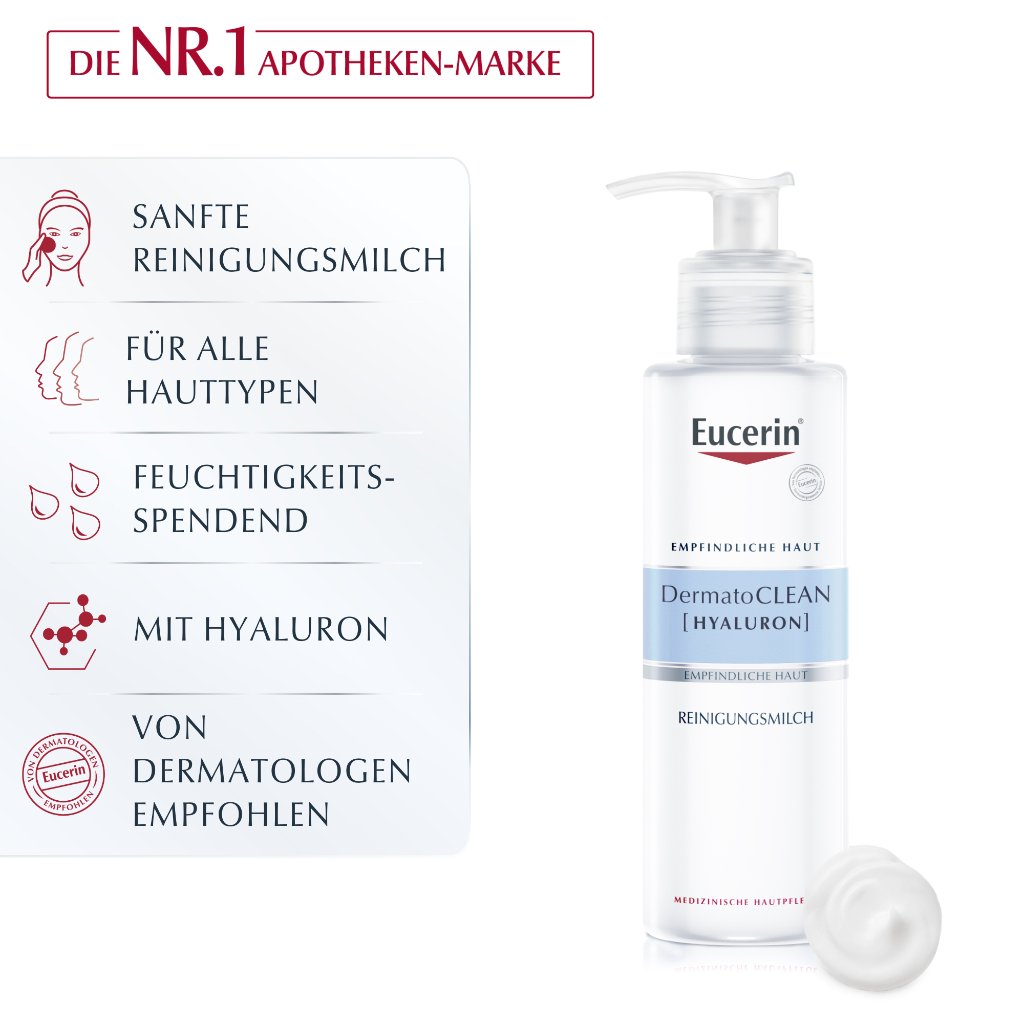 EUCERIN DermatoCLEAN Hyaluron Reinigungsmilch