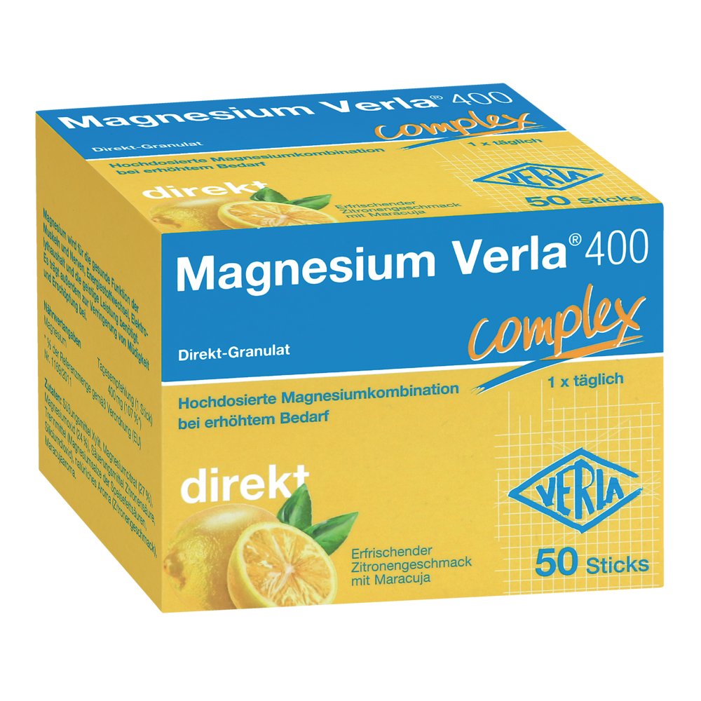 MAGNESIUM VERLA 400 Zitrone Direkt-Granulat
